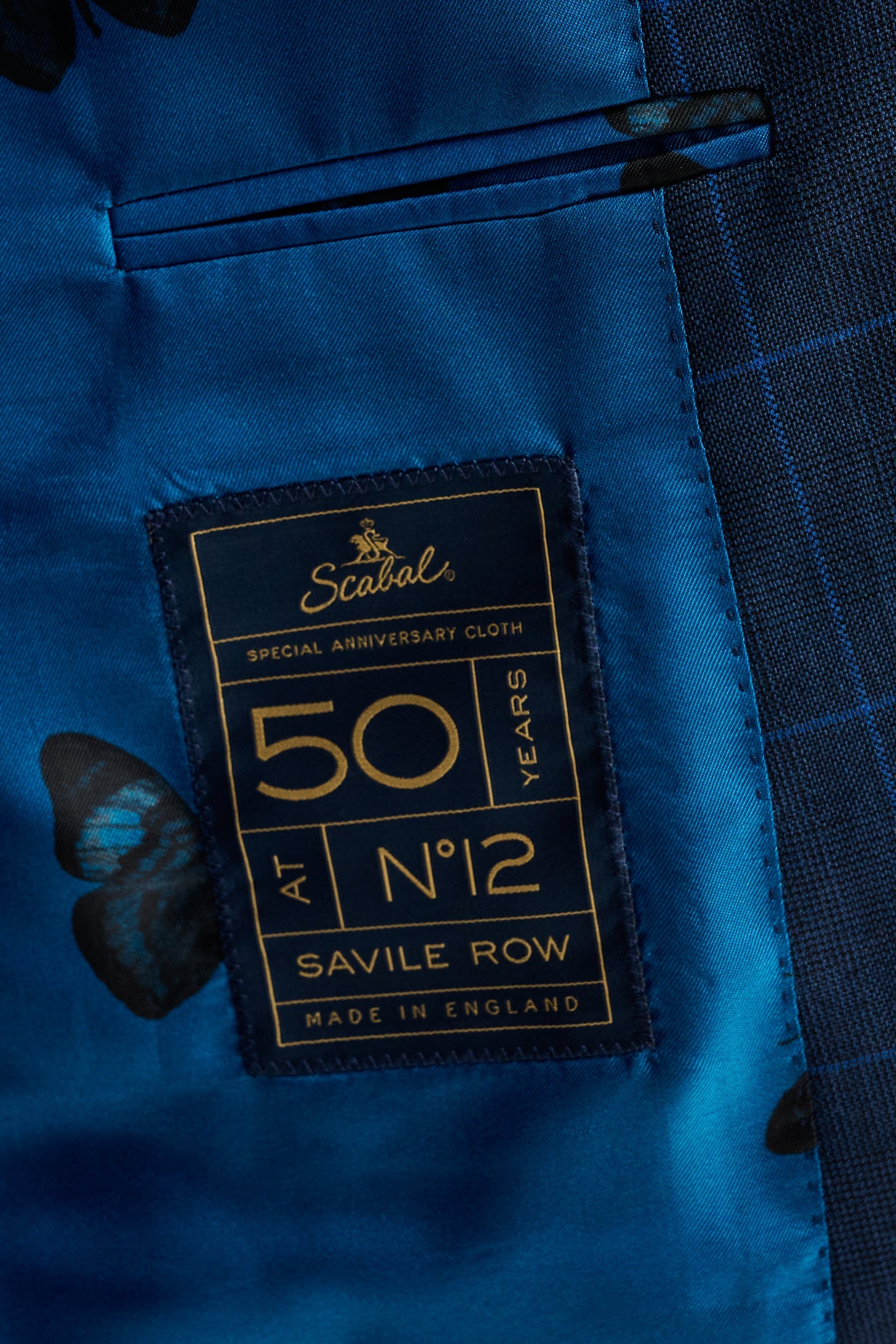 Blue Wool Soho Suit Savile Row Classics — detail 2