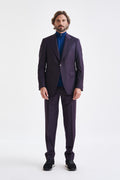 Purple Super 130's Wool Soho Suit Hybrid
