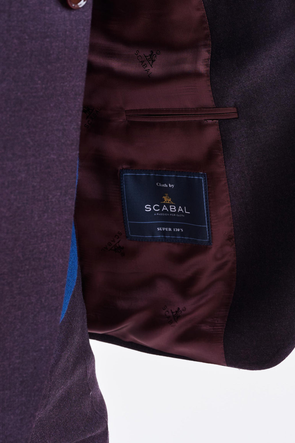 Purple Super 130's Wool Soho Suit Hybrid — detail 3