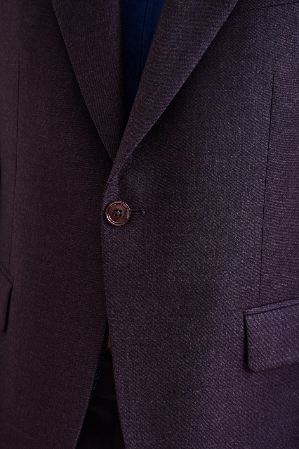 Purple Super 130's Wool Soho Suit Hybrid — detail 2