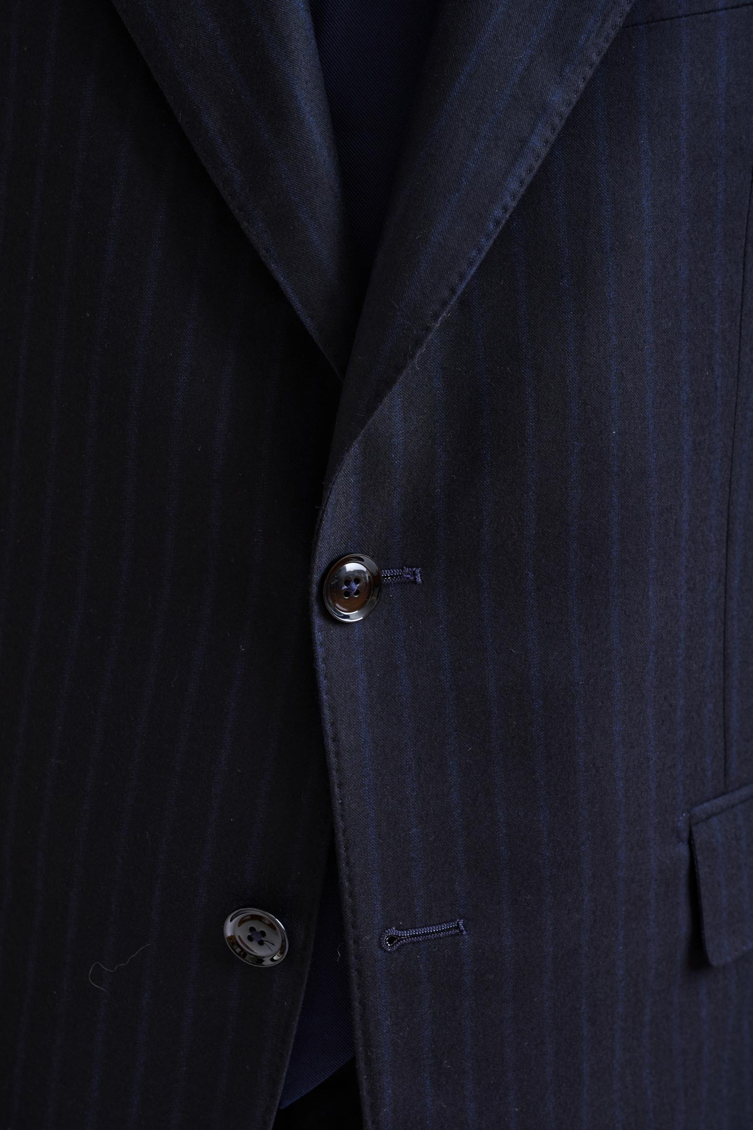 Dark Blue Super 180's Wool Soho Suit Royal Fanfare — detail 1