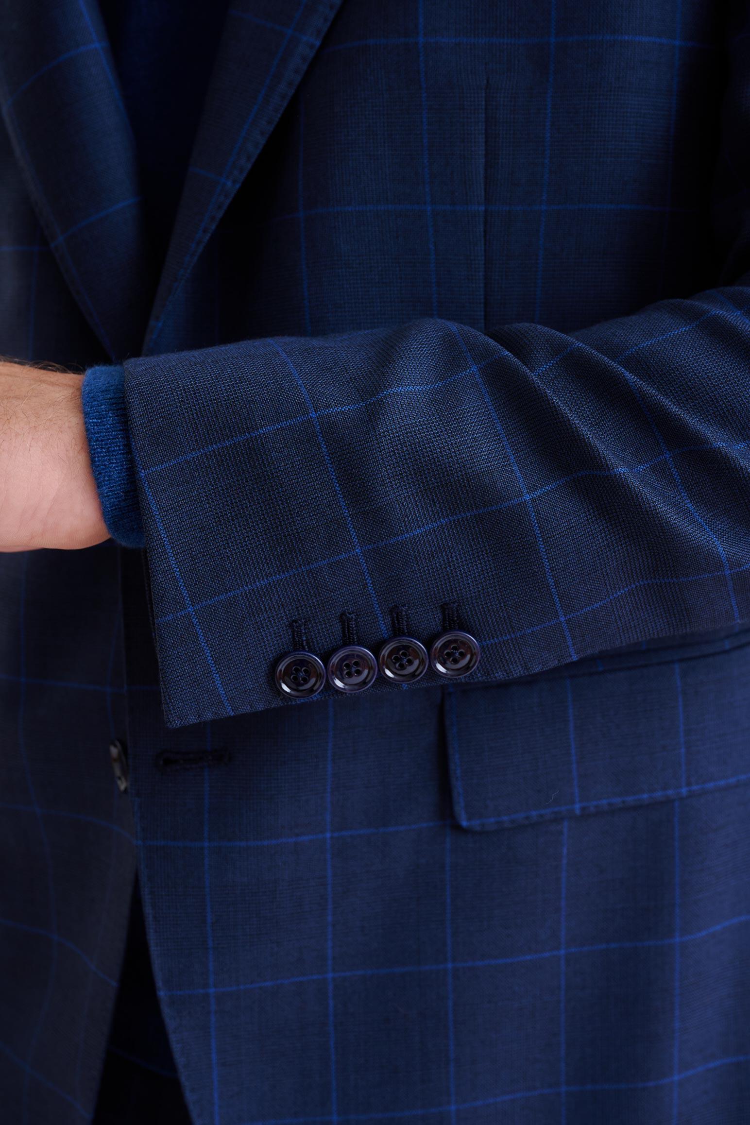 Medium Blue Wool Soho Suit Savile Row Classics — detail 1
