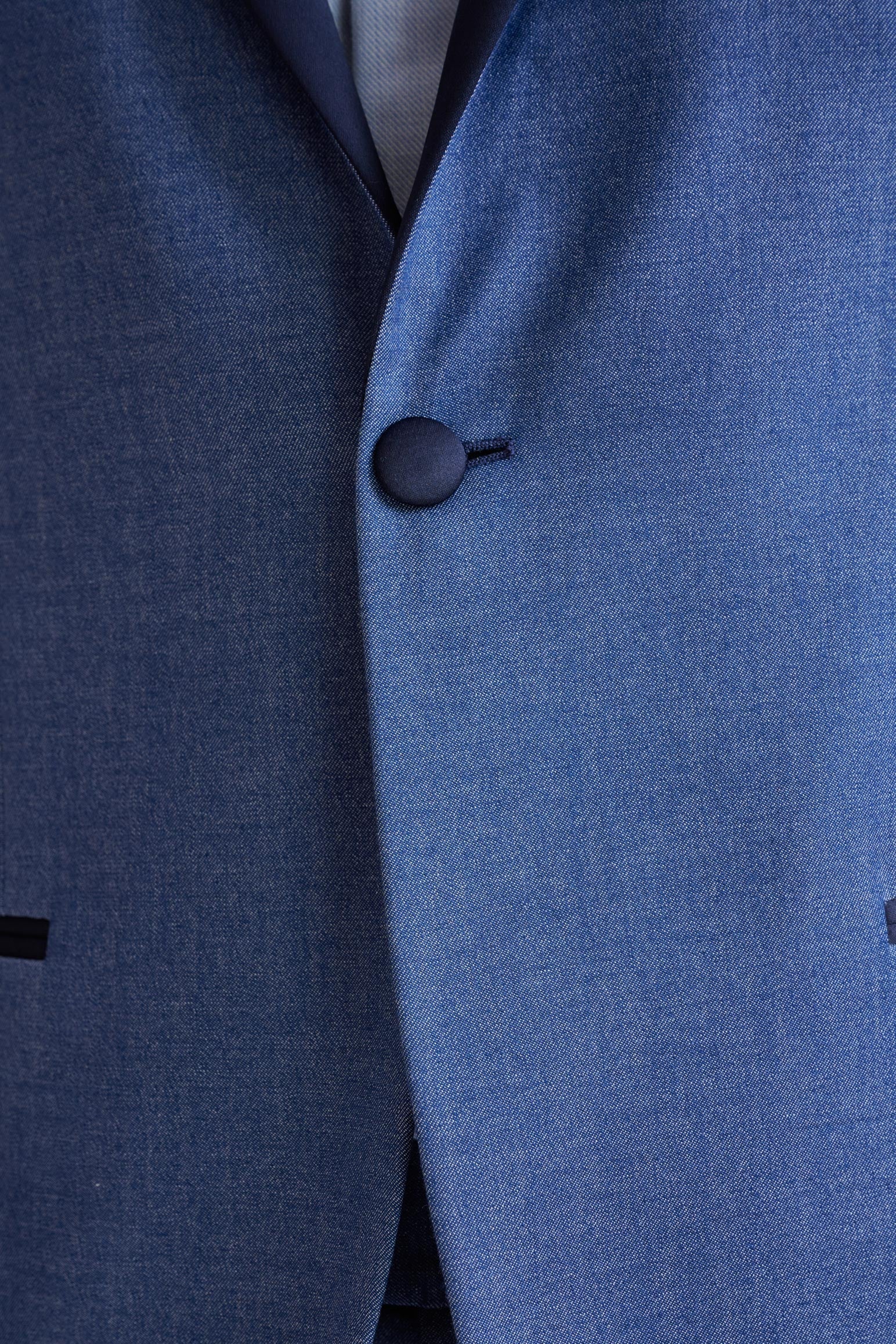 Blue Medium Cashmere & Cotton Kenton Suit Cashmere Denim — detail 7