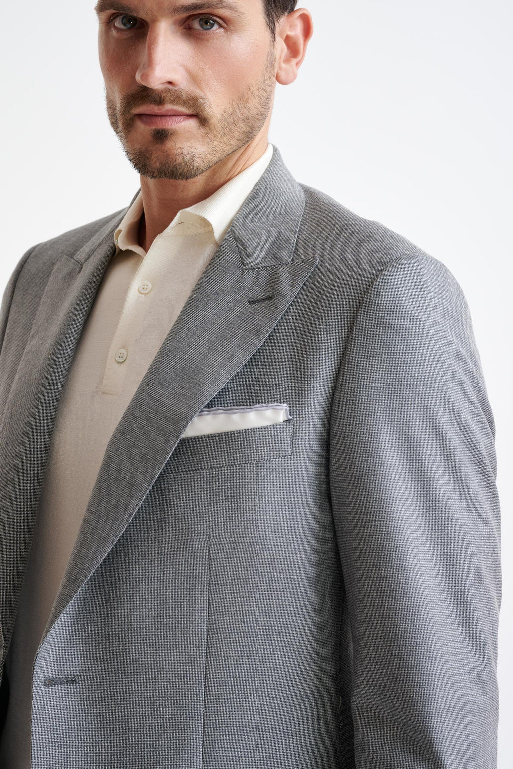 Grey Wool & Cotton Soho Suit Lifestyle — detail 6