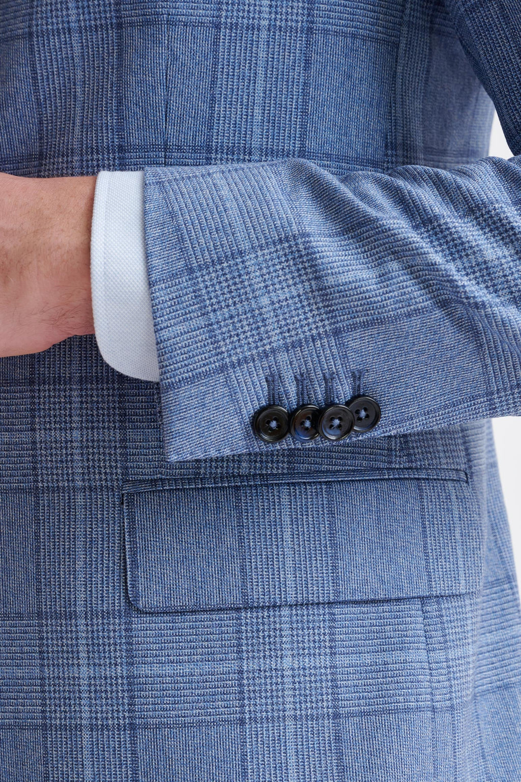 Mid-Blue Wool Kenton Suit Lifestyle — detail 1
