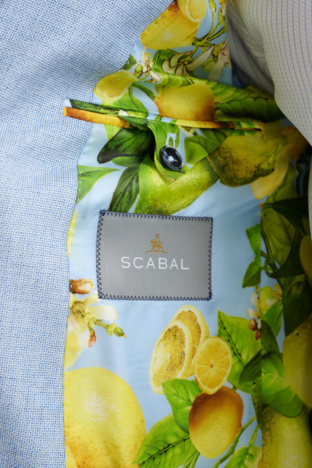 Light Blue Wool & Cotton Kenton Suit Lifestyle — detail 4