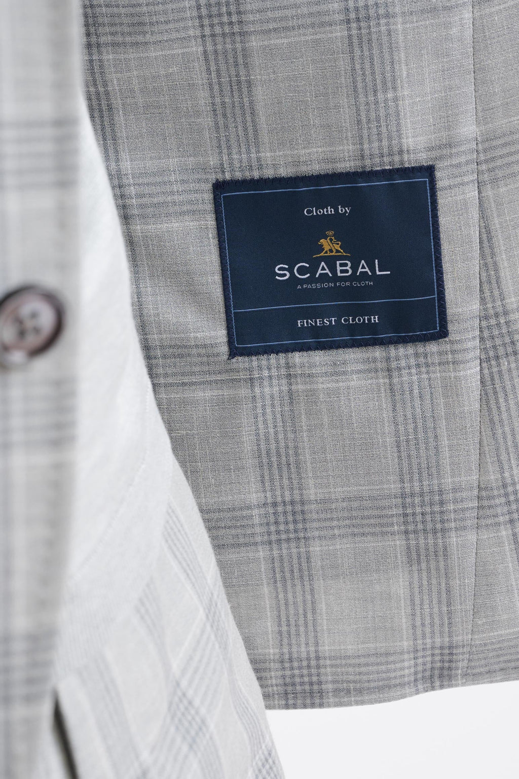 Grey & White Check Wool & Silk Kenton Suit Lifestyle — detail 3