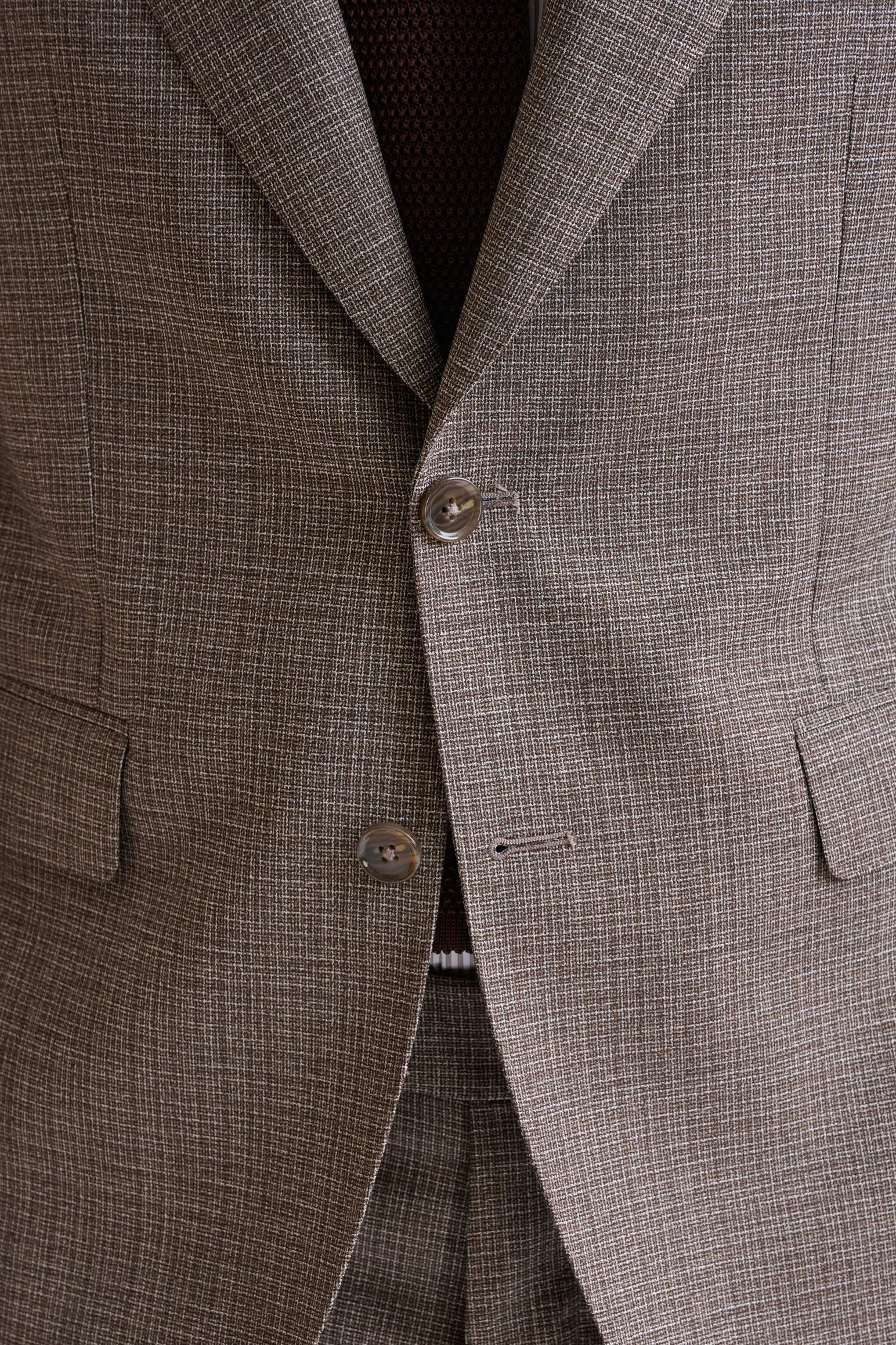 Brown White Wool Soho Suit Lifestyle — detail 2