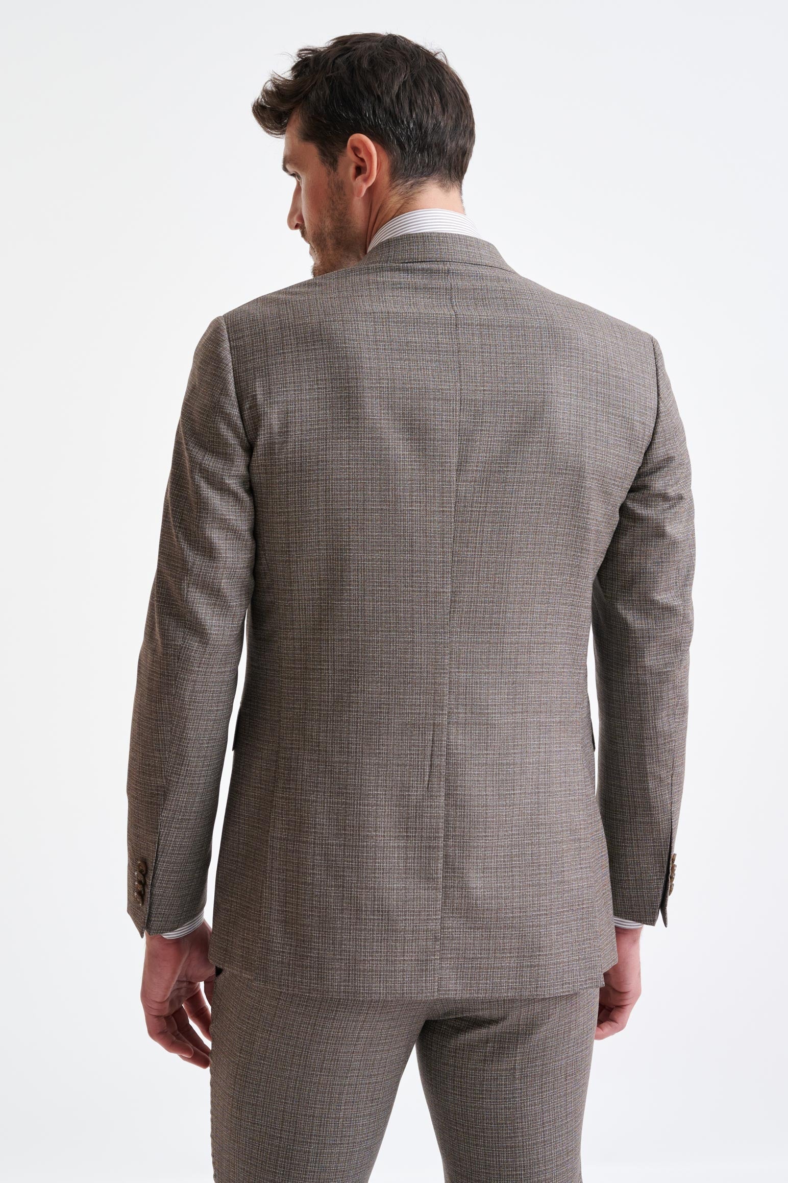 Brown White Wool Soho Suit Lifestyle — detail 7