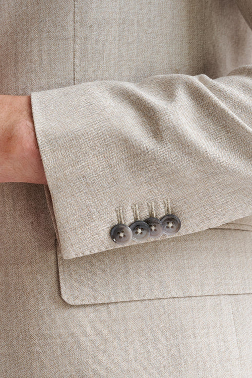 Beige Wool Kenton Suit Lifestyle — detail 1