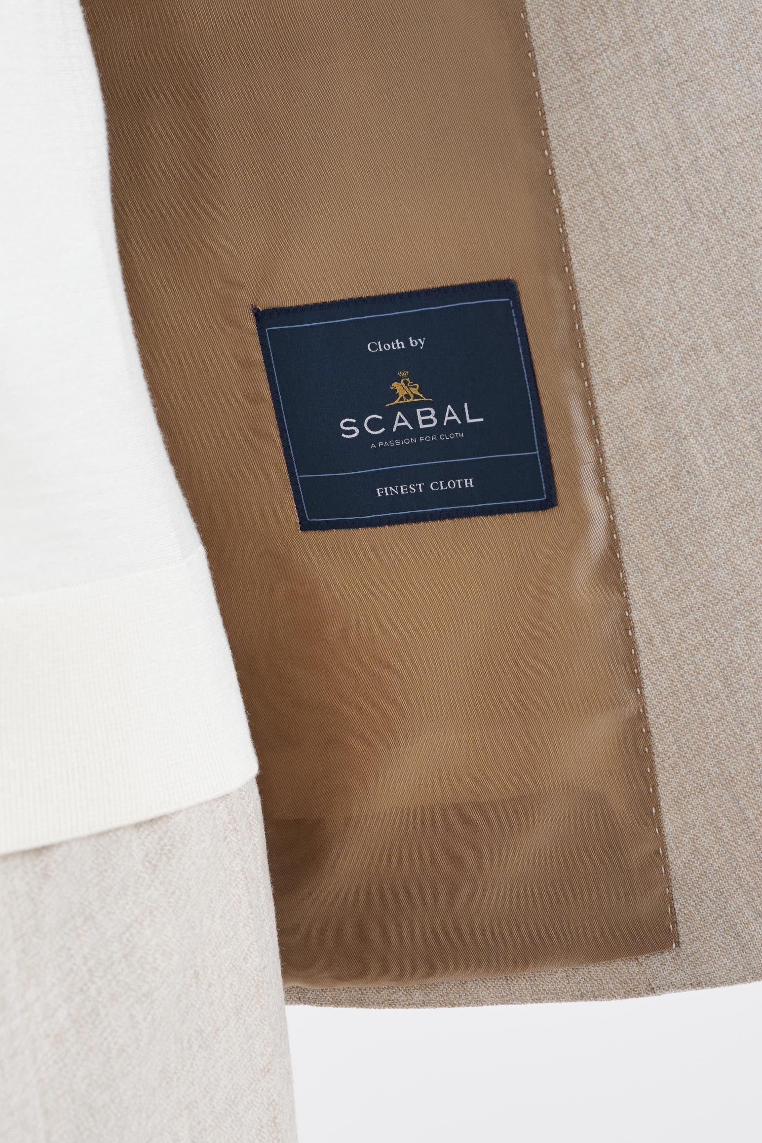 Beige Wool Kenton Suit Lifestyle — detail 3