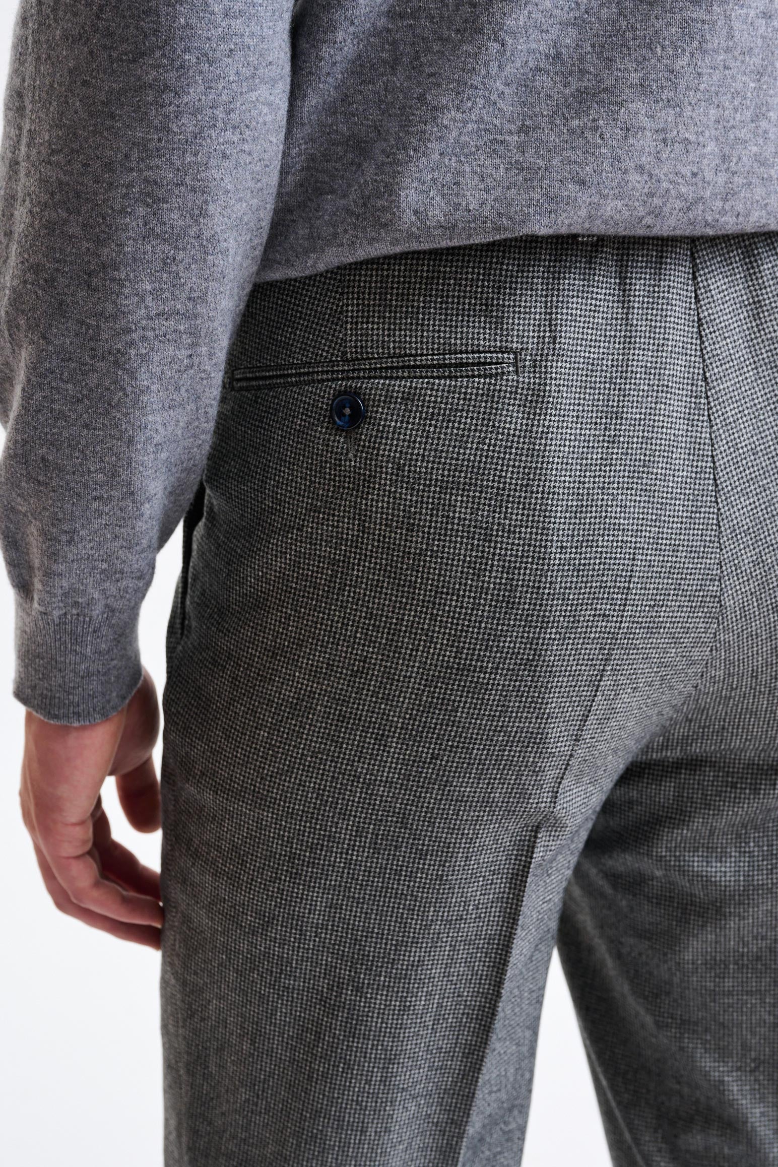 Medium Grey 100% Wool Kenton Suit Freestyle — detail 7