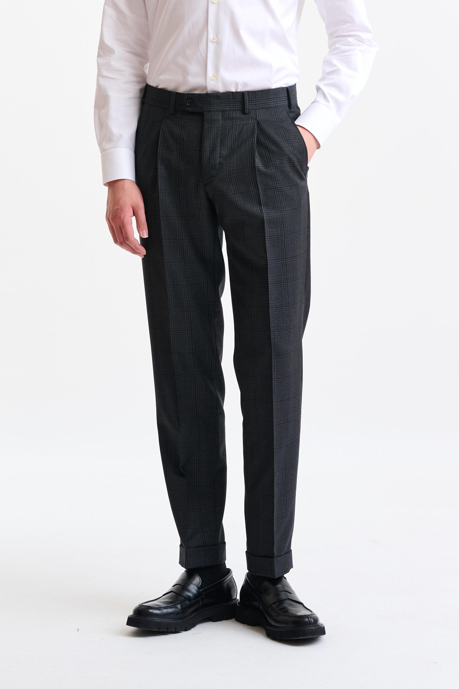 Dark Grey 100% Wool Soho Suit Freestyle — detail 7