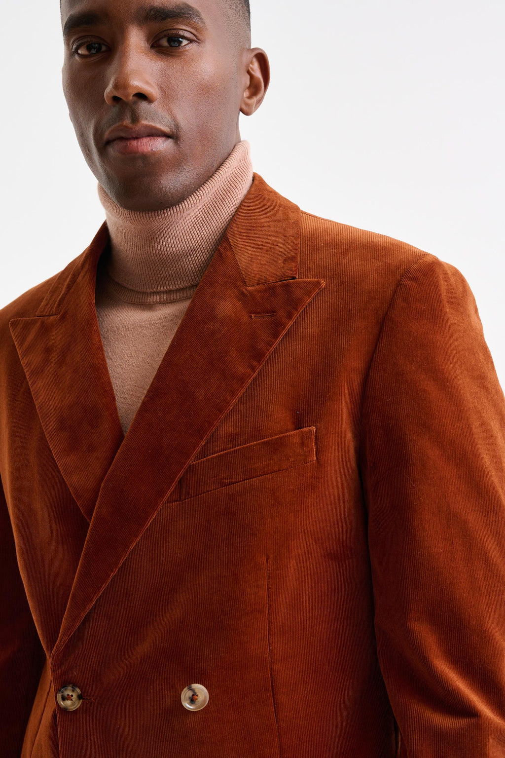 Orange Cotton Soho Suit Corduroy — detail 4