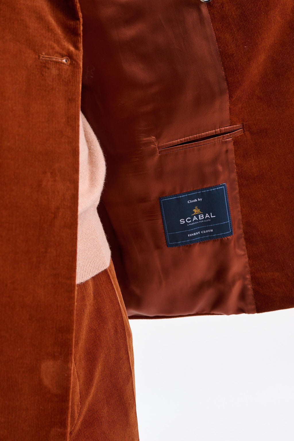 Orange Cotton Soho Jacket Corduroy — detail 3