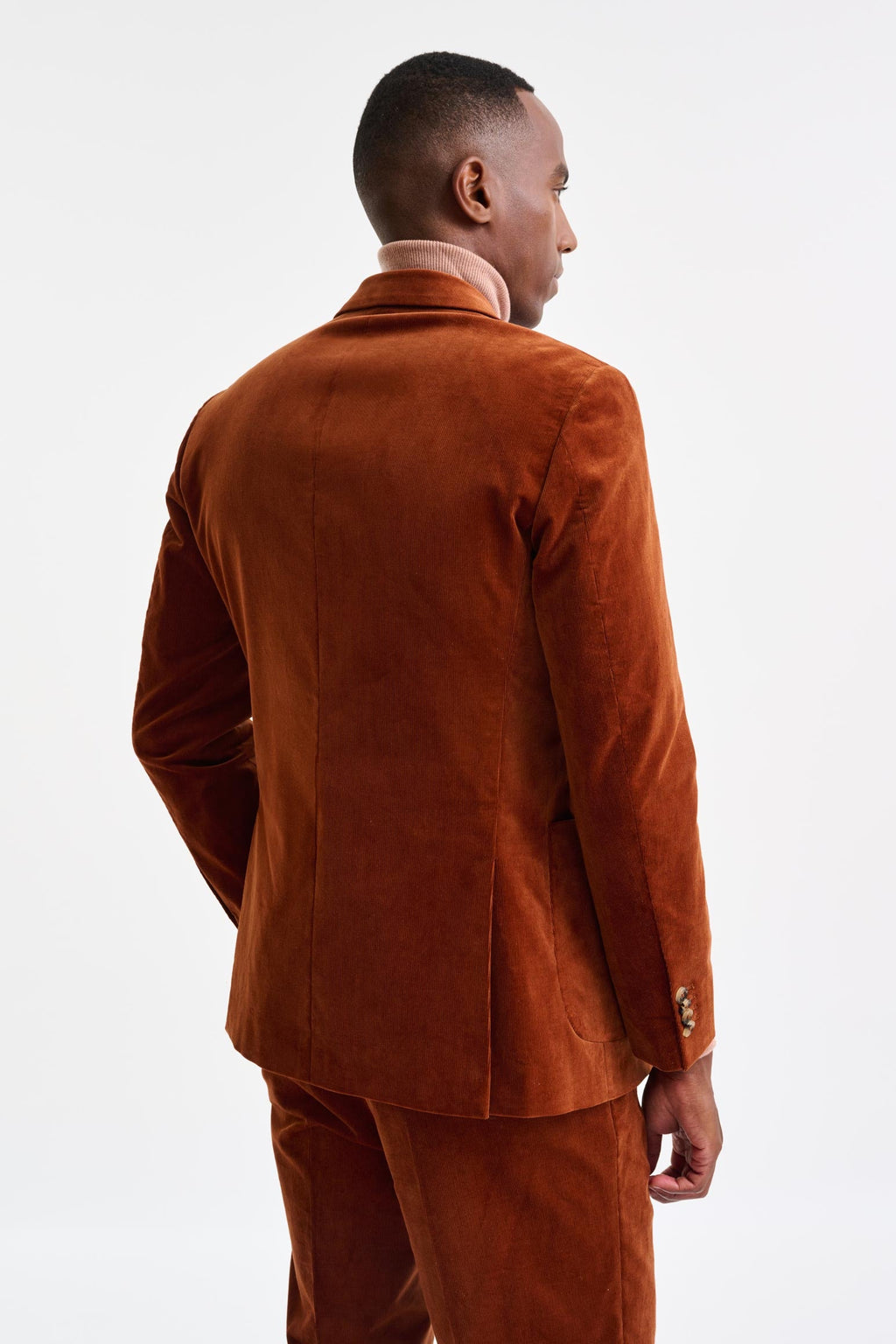 Orange Cotton Soho Suit Corduroy — detail 6