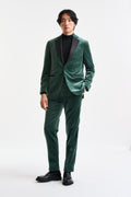 Green Soho Suit Fine Velvet