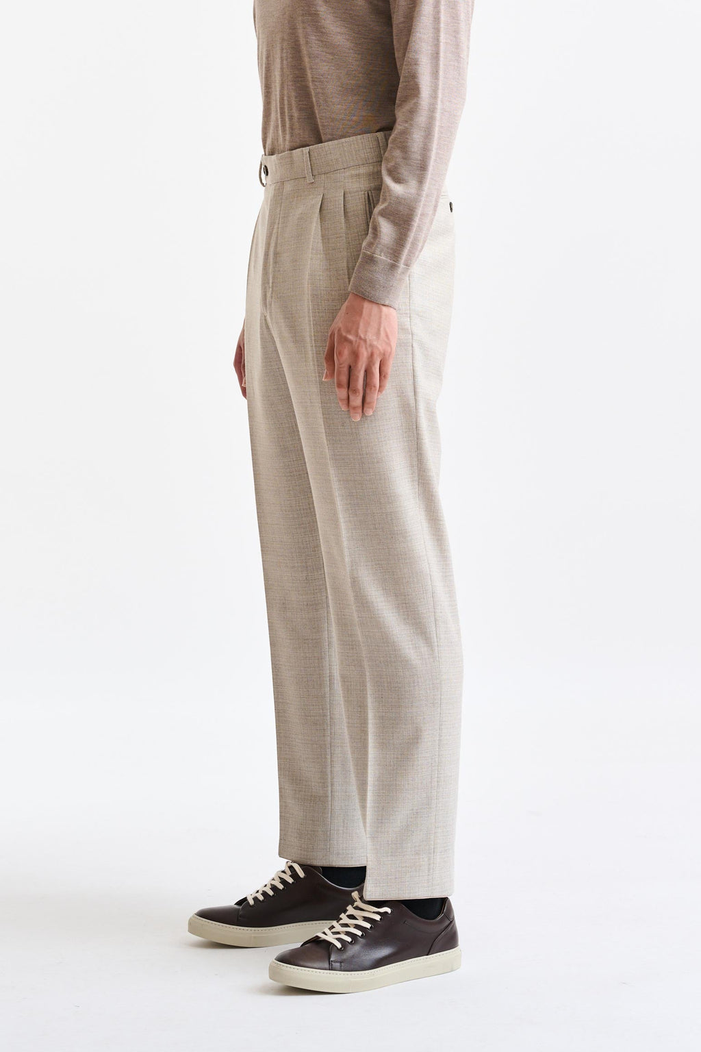 Light Beige 100% Wool Kenton Suit Freestyle — detail 6