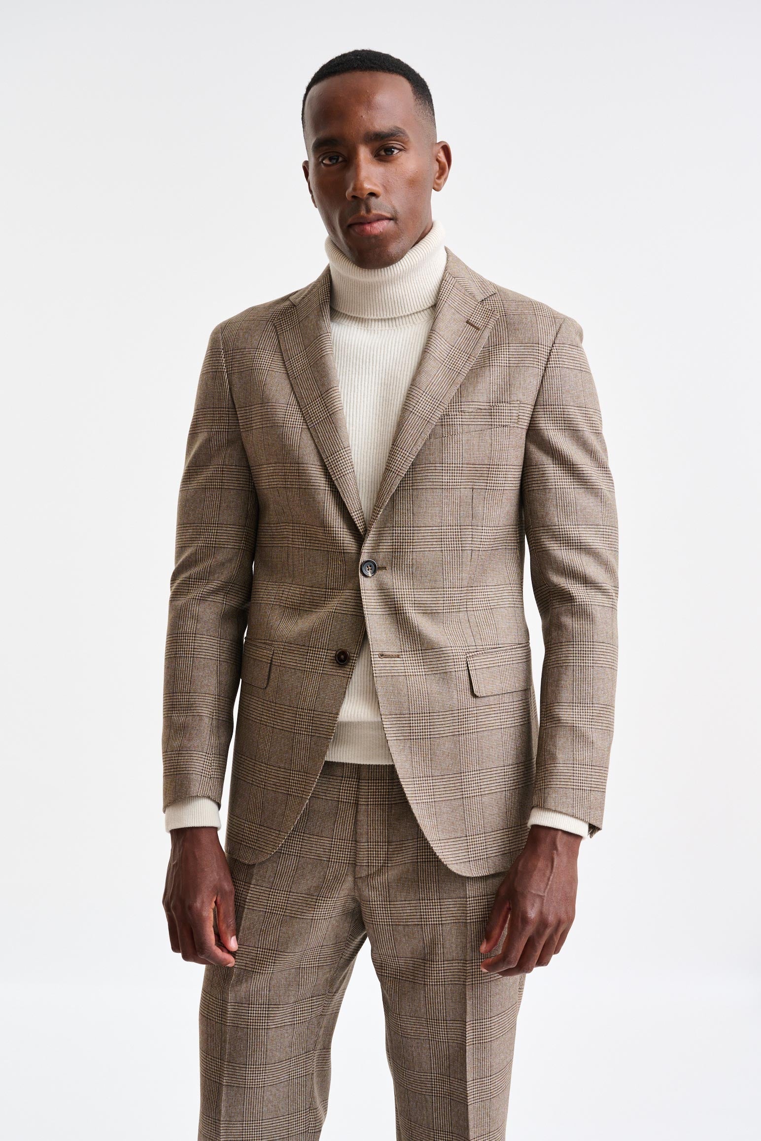 Medium Brown 100% Wool Kenton Suit Freestyle — detail 3