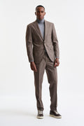 Medium Brown 100% Wool Soho Suit Freestyle