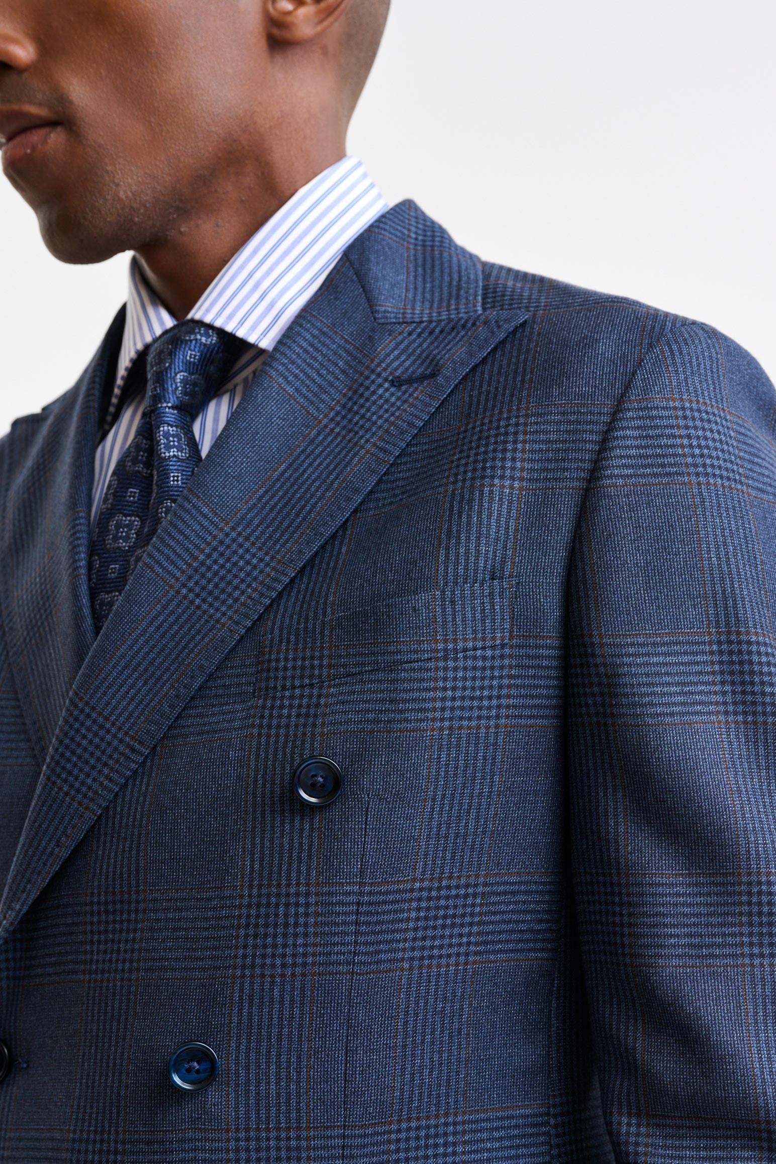 Dark Blue 100% Wool Kenton Suit Freestyle — detail 6