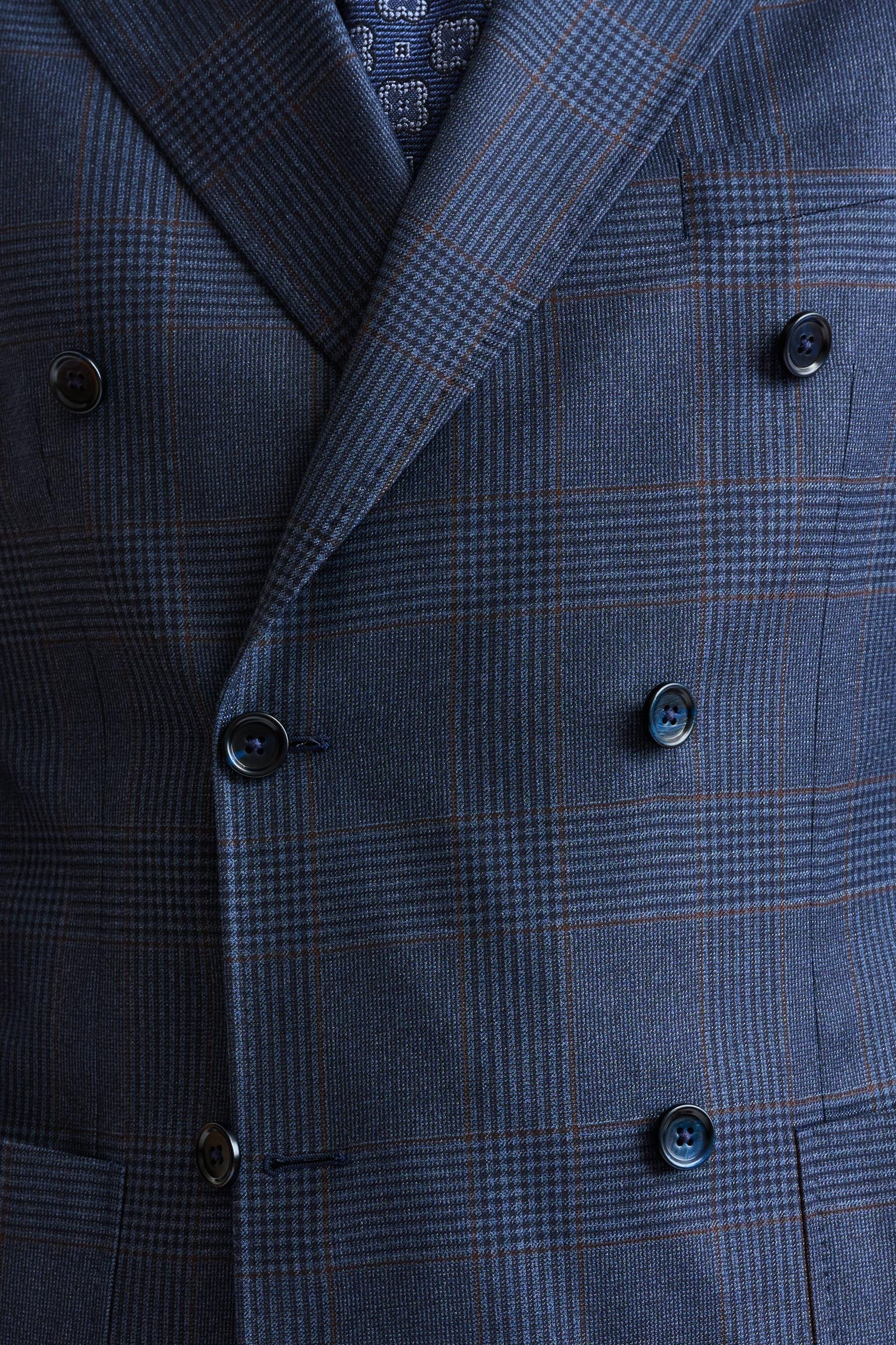 Dark Blue 100% Wool Kenton Suit Freestyle — detail 2