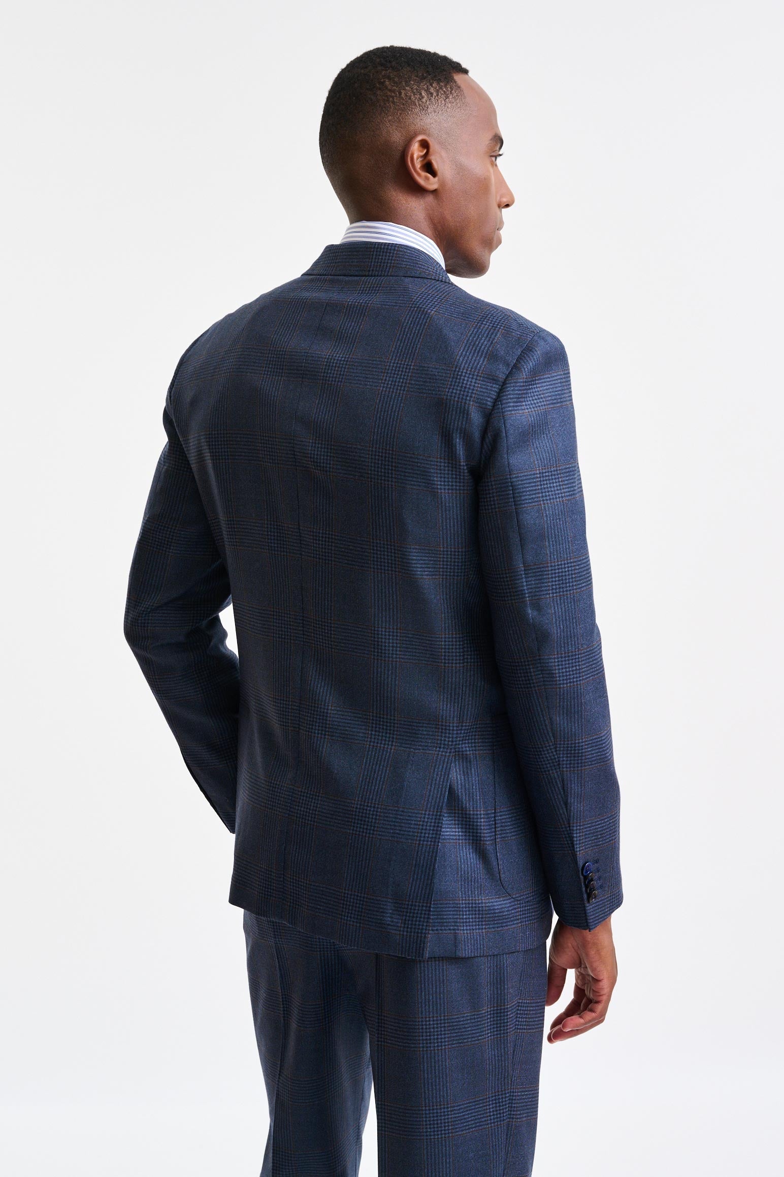 Dark Blue 100% Wool Kenton Suit Freestyle — detail 7