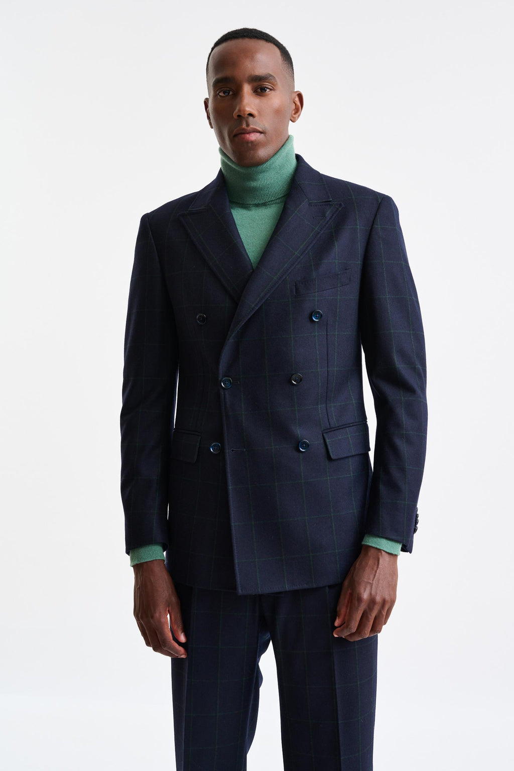 Dark Blue 100% Wool Soho Suit Freestyle — detail 4