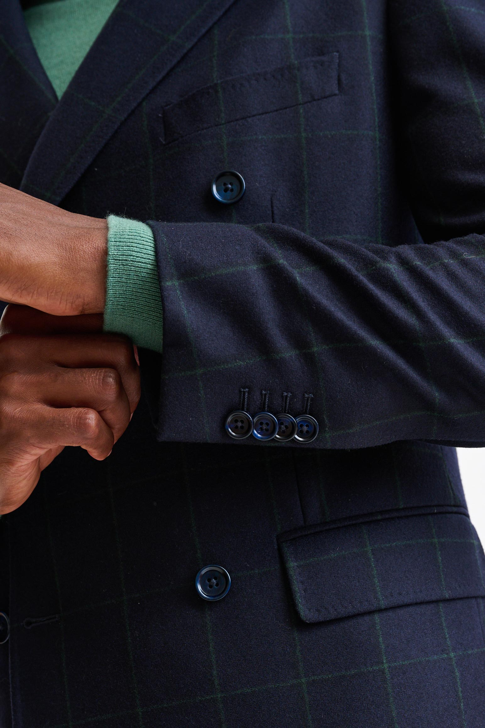 Dark Blue 100% Wool Soho Suit Freestyle — detail 1