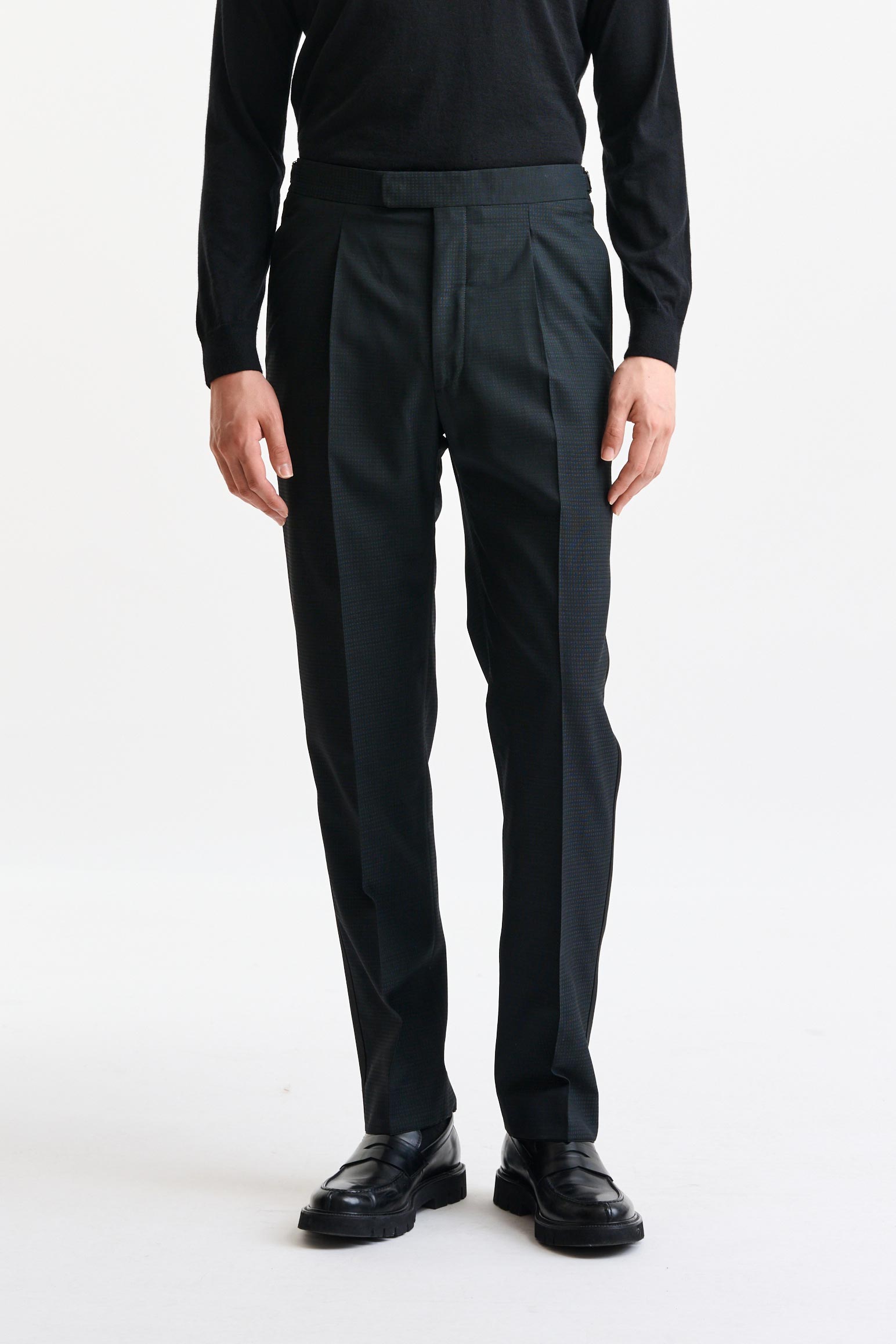 Dark Green 100% Wool Suit Freestyle — detail 7