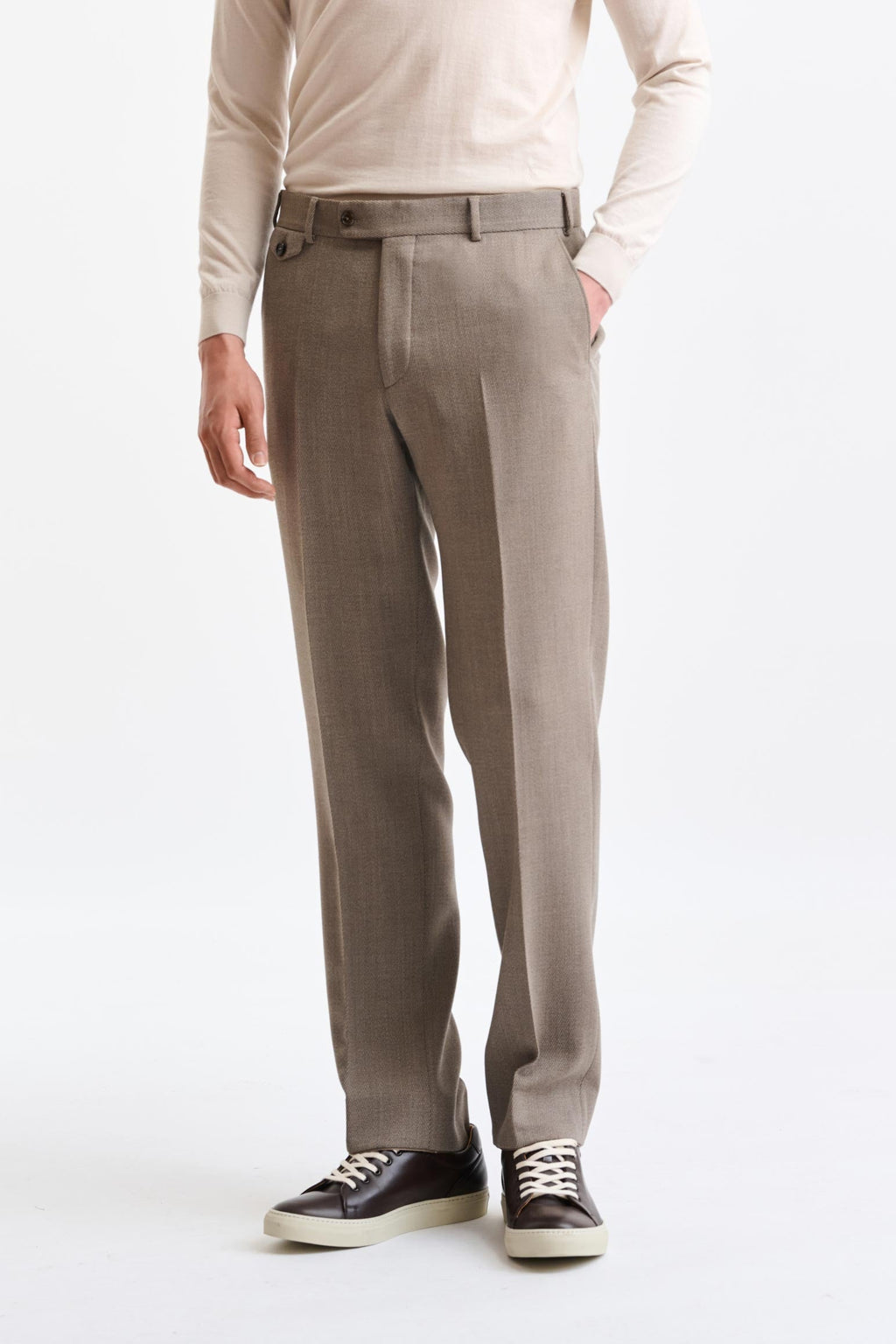 Medium Beige Wool Kenton Suit Freestyle — detail 7