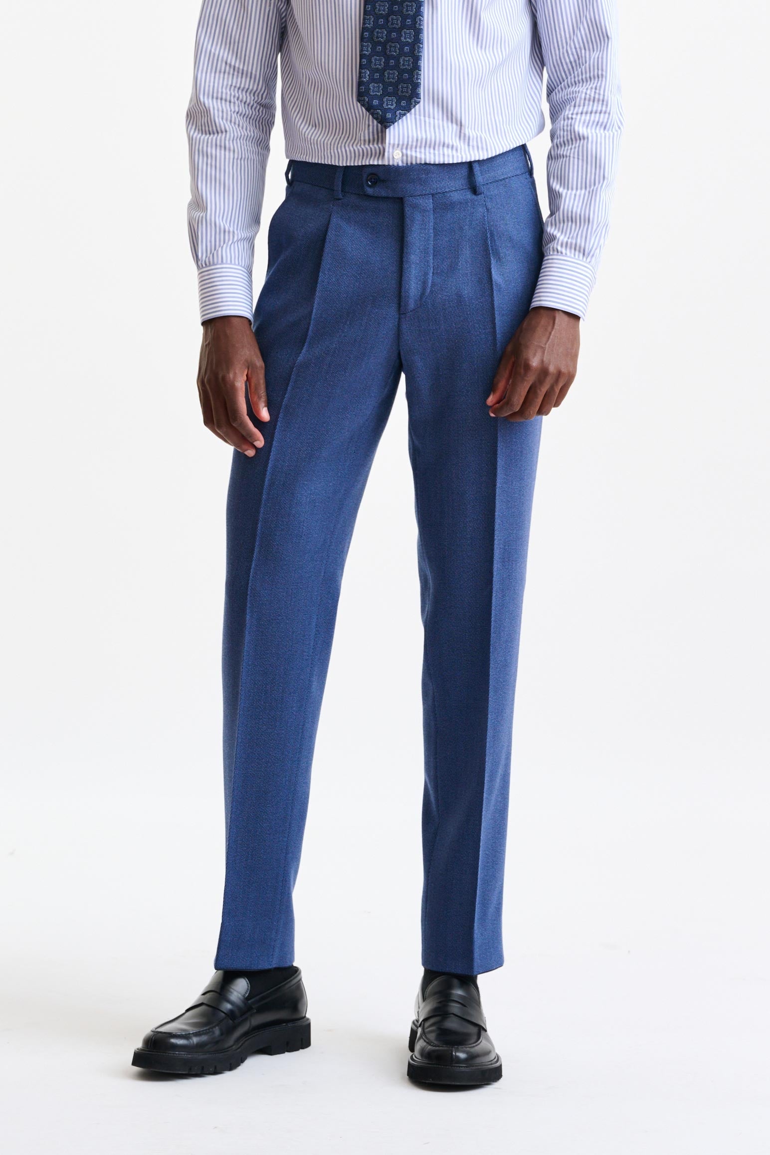 Medium Blue Wool Soho Suit Freestyle — detail 7