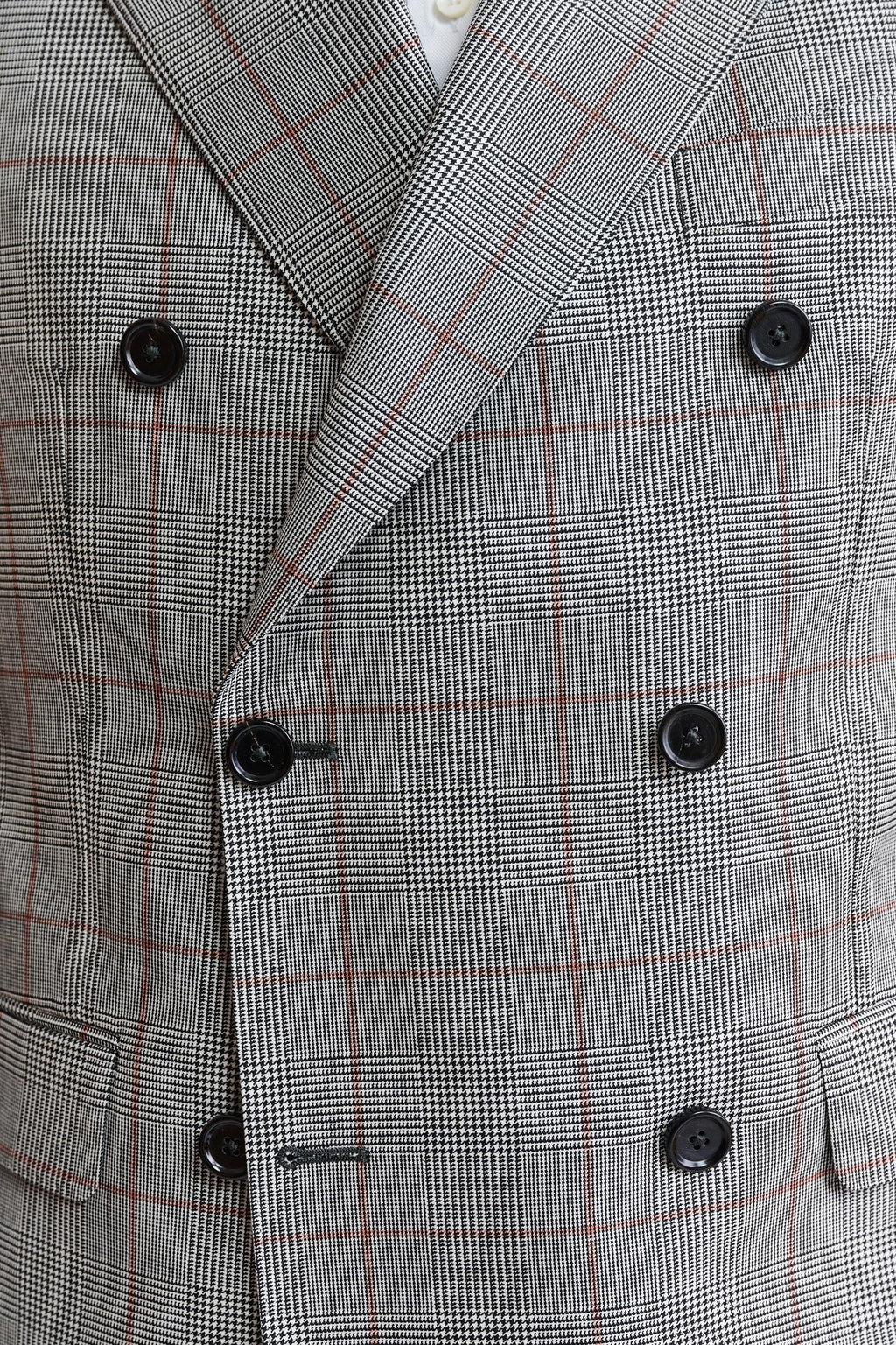 Grey Check Wool Super 100's Soho Suit Riviera Trend — detail 2