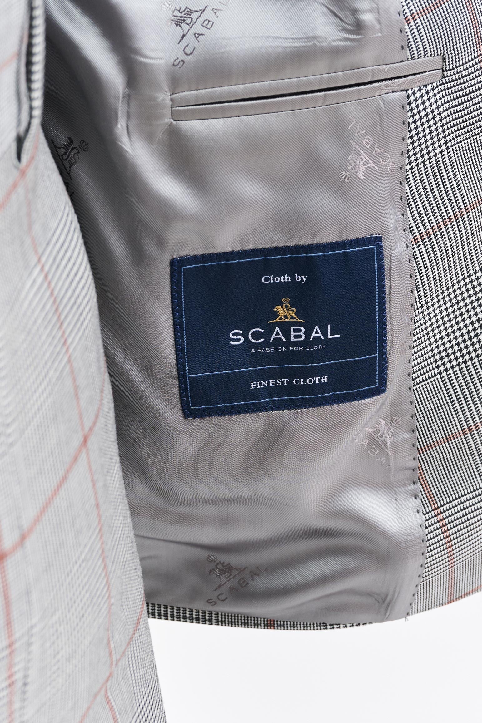 Grey Check Wool Super 100's Soho Suit Riviera Trend — detail 3