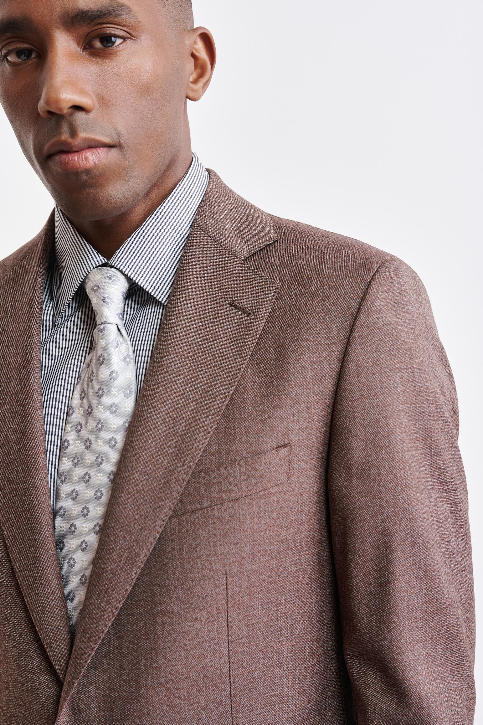 Dark Red 100% Wool Soho Suit Jazz — detail 5