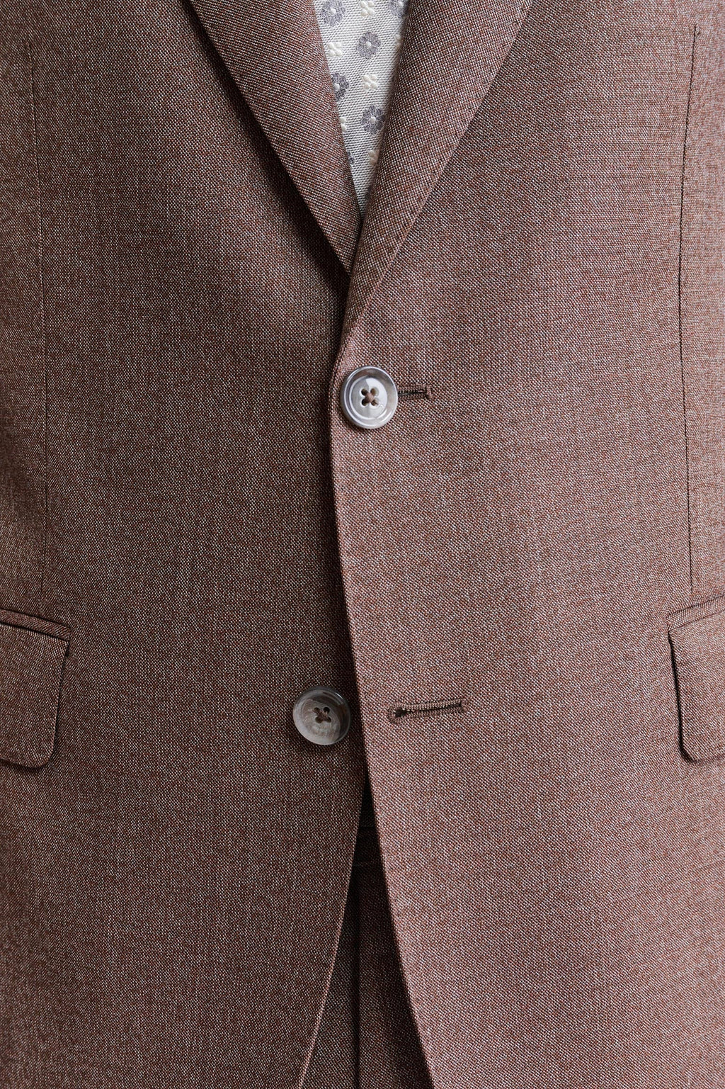 Dark Red 100% Wool Soho Suit Jazz — detail 2