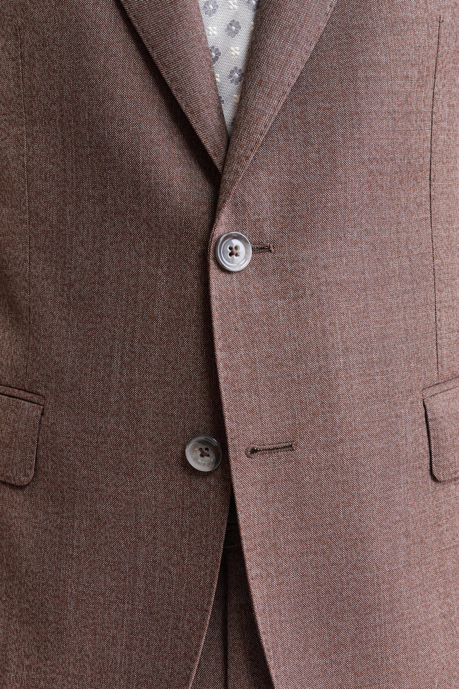 Dark Red 100% Wool Soho Suit Jazz — detail 2