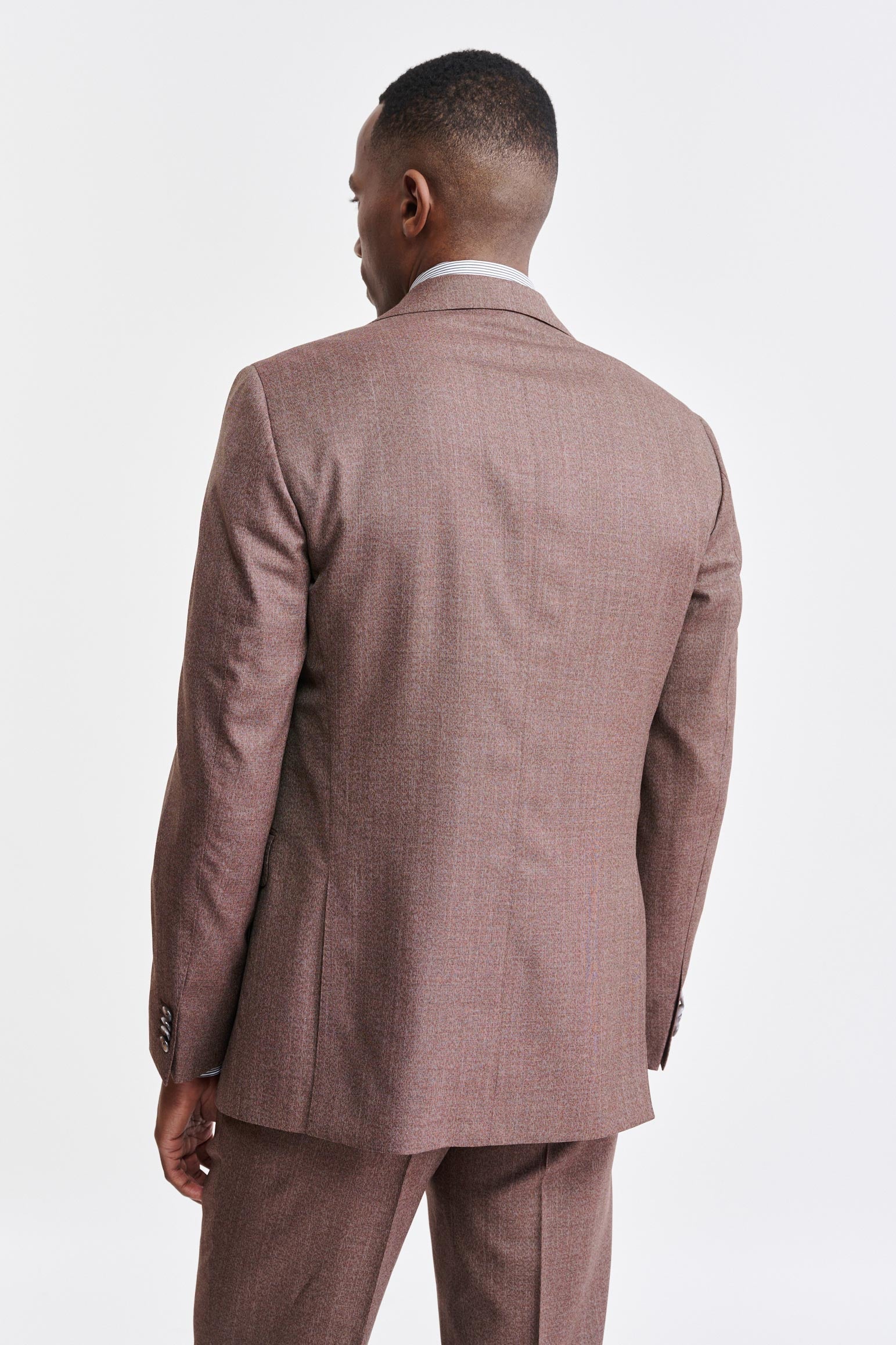 Dark Red 100% Wool Soho Suit Jazz — detail 6