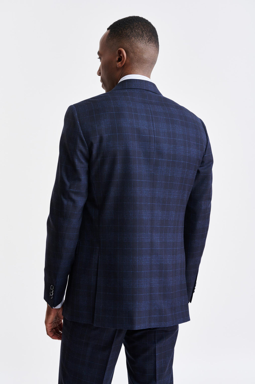 Dark Blue Wool & Cotton Soho Suit Riviera Trend — detail 6