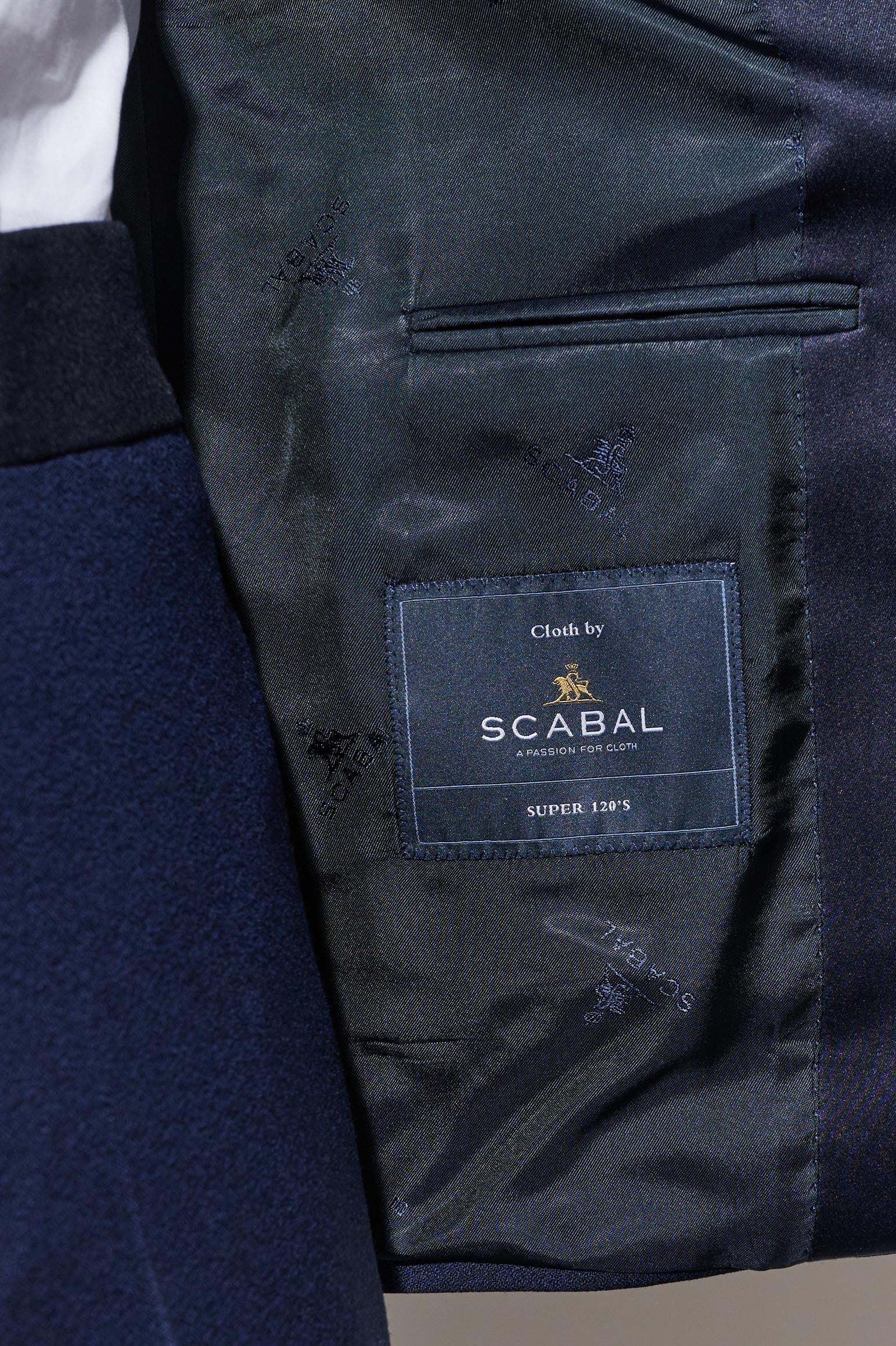 Dark Blue 100% Wool Super 120's Soho Tuxedo Suit Jazz — detail 5