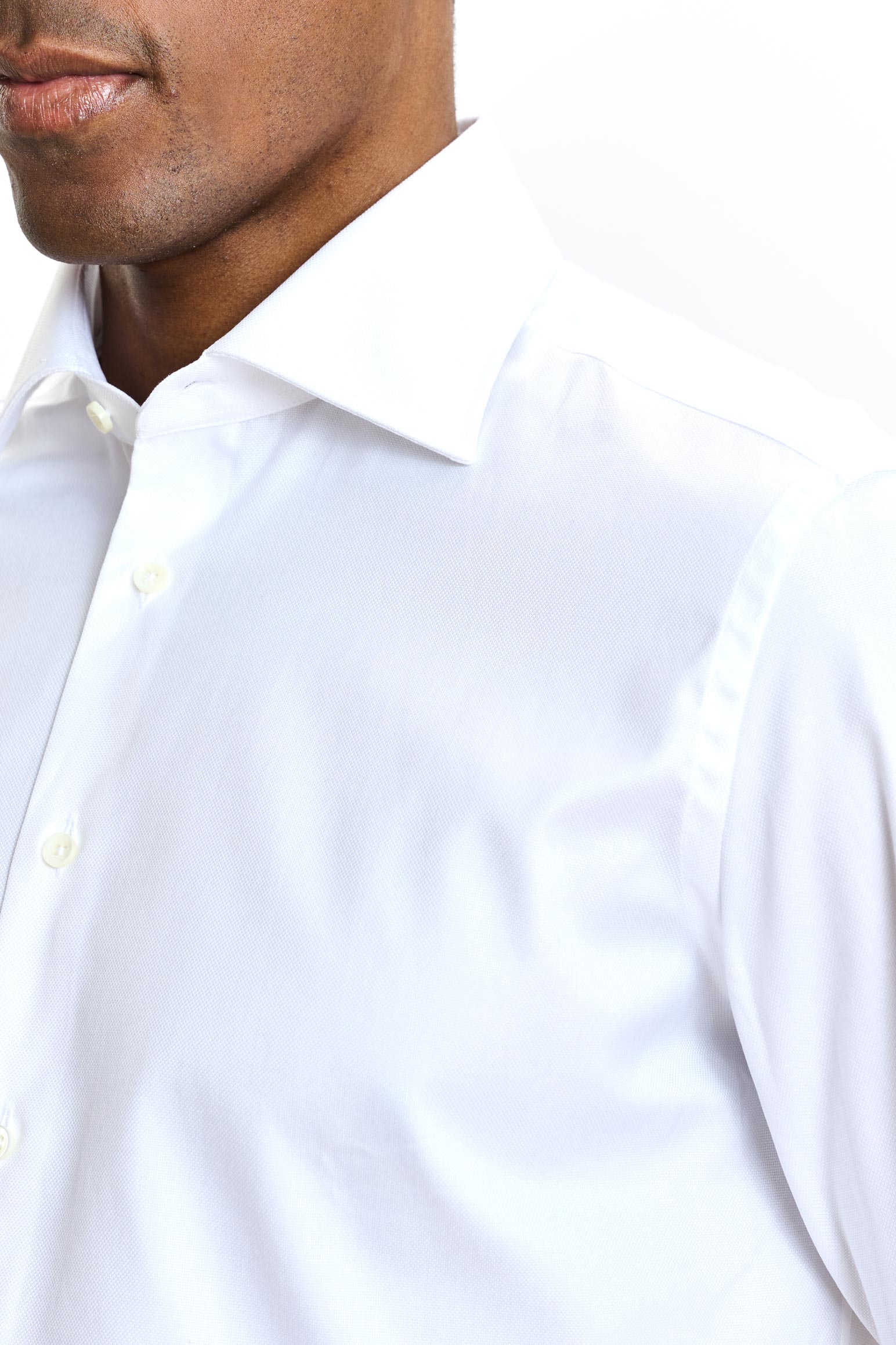 Oxford White Pique Formal Shirt — detail 1