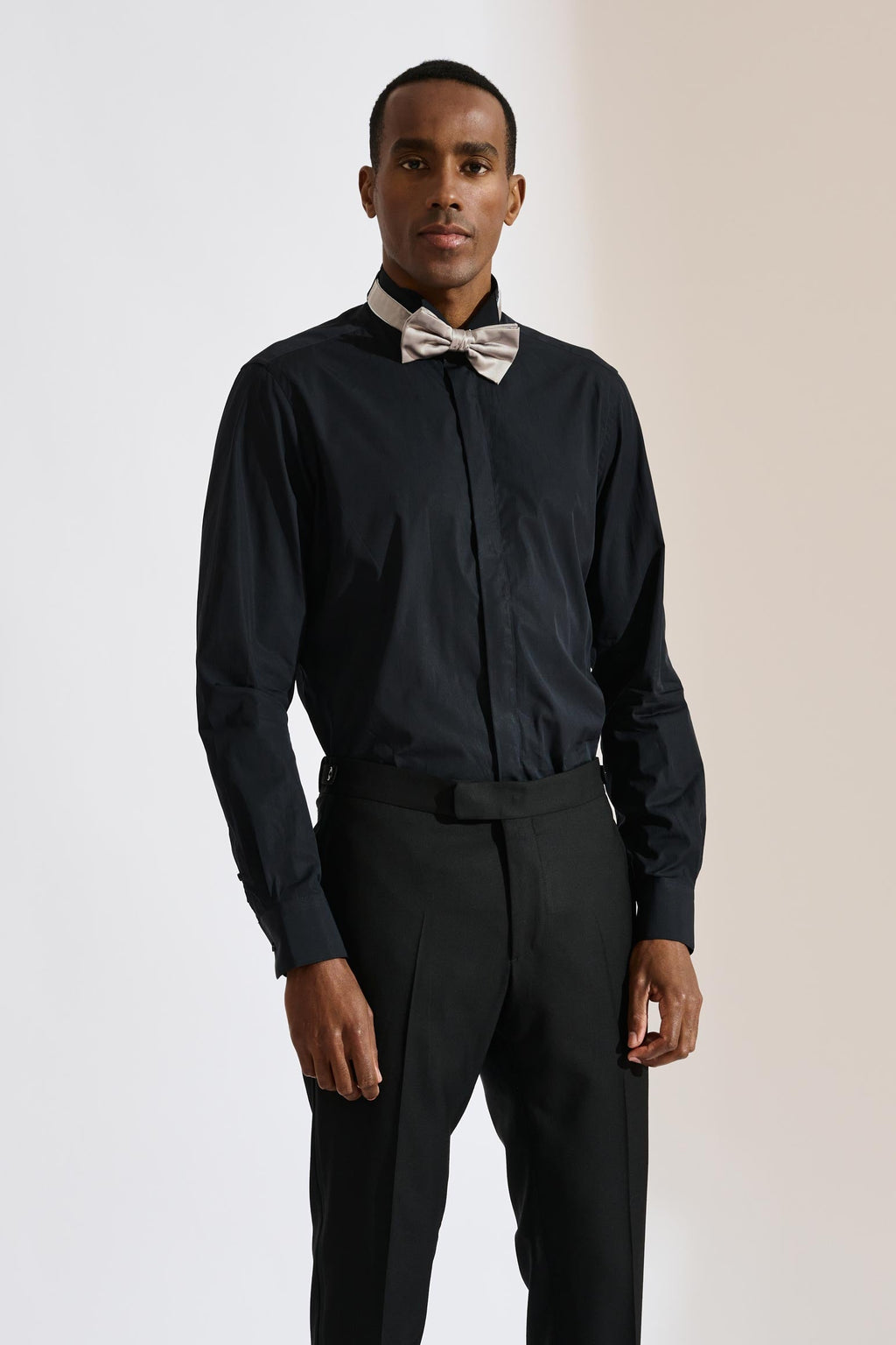 Black Poplin Formal Shirt