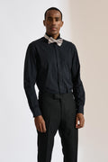 Black Poplin Formal Shirt