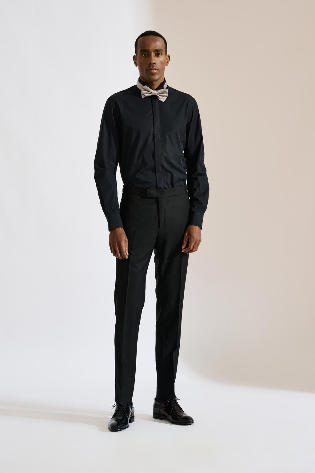 Black Poplin Formal Shirt — detail 1