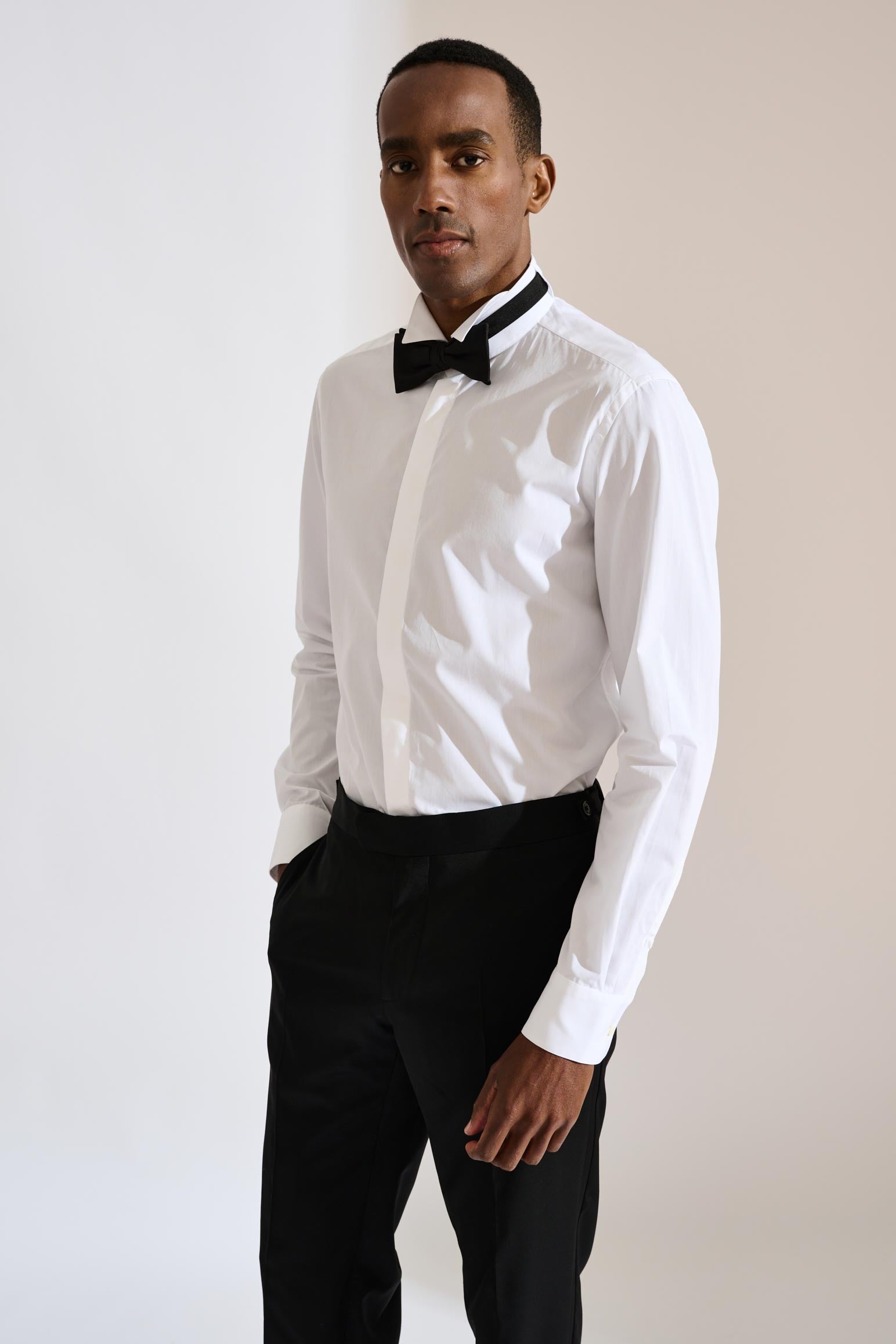 White Poplin Formal Shirt — detail 3