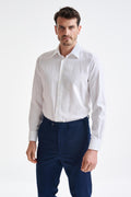 Off-White 100% Cotton Piquet Formal Shirt