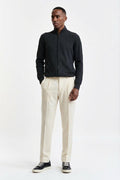White Signature Trousers Cashmere Cotton