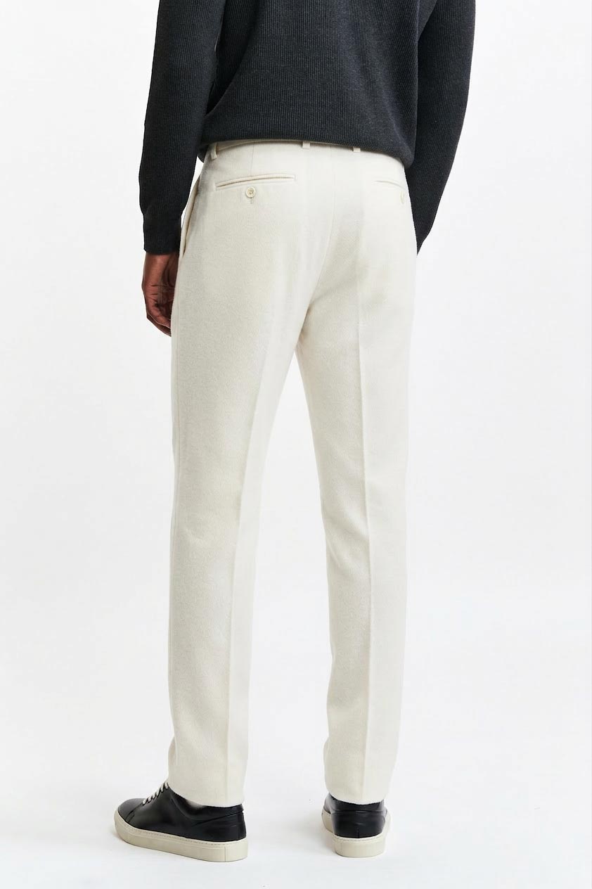White Signature Trousers Cashmere Cotton — detail 4