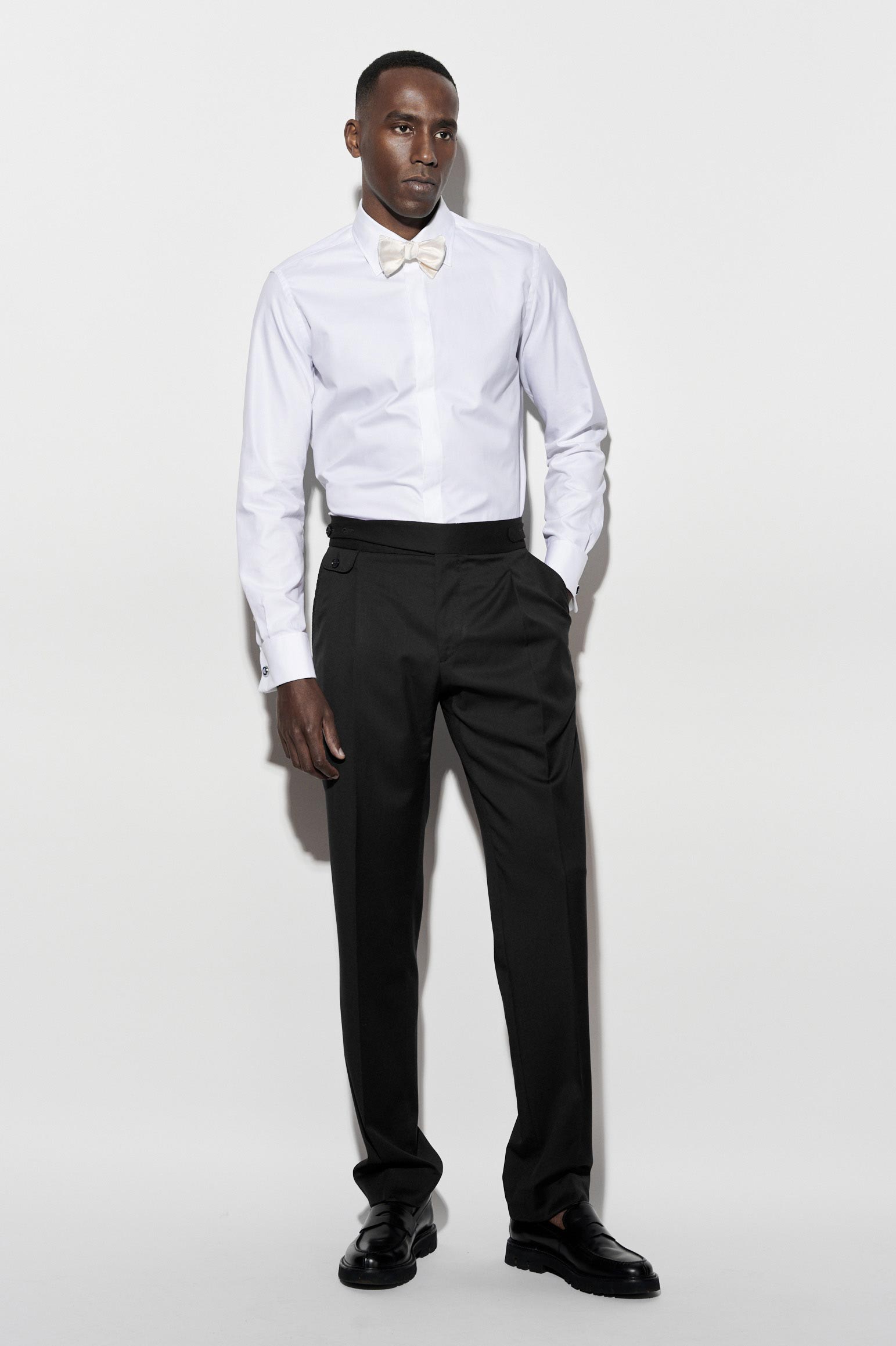 Black 100% Wool Gurkha Trousers New Deluxe — detail 1