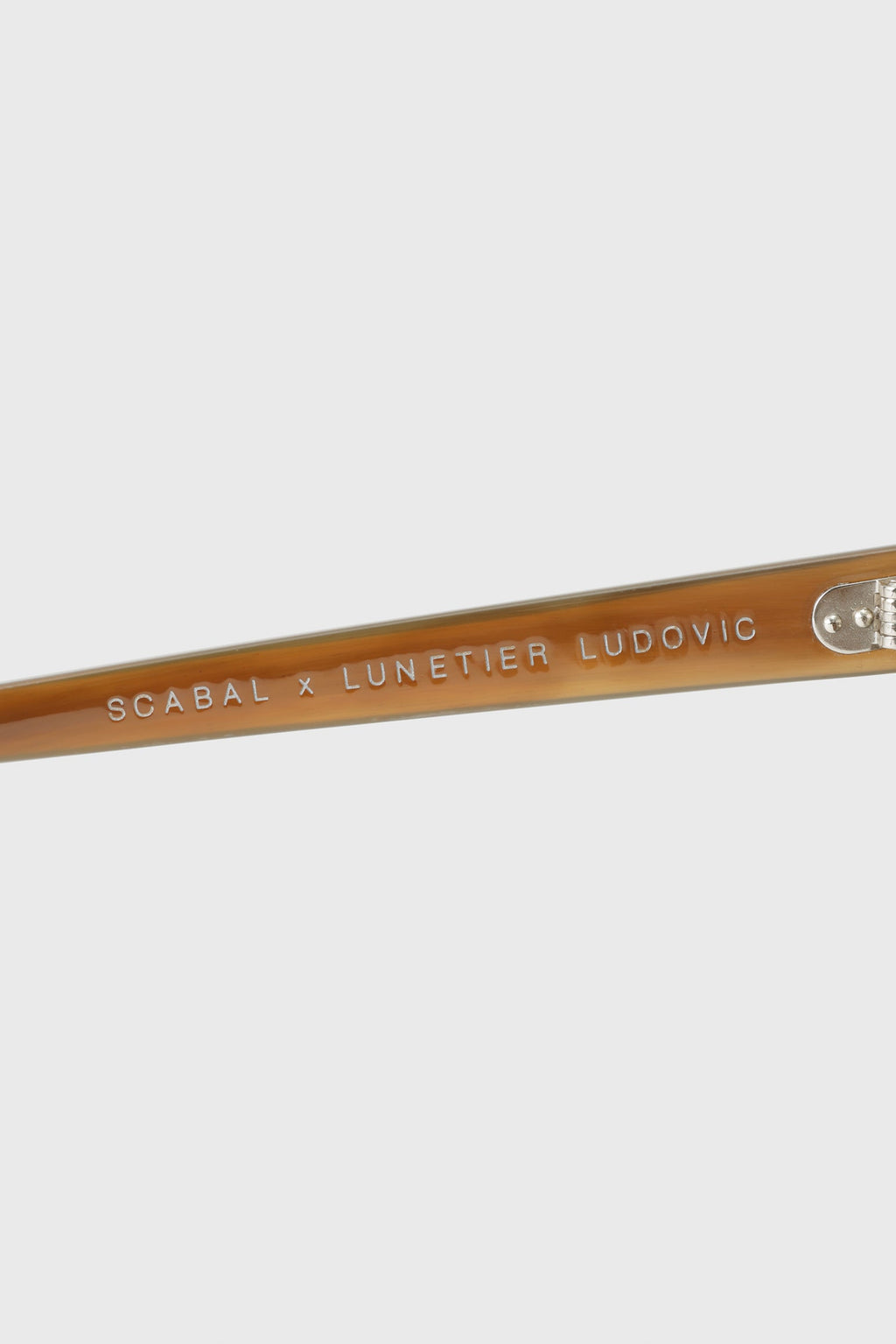 SCABAL X LUNETIER LUDOVIC HANDMADE SUNGLASSES CROMER BROWN — detail 3